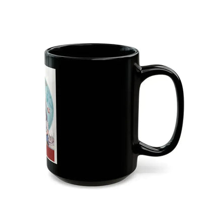 American Red Cross, poster illustration, 1946 - Black Coffee Mug - Go Mug Yourself
