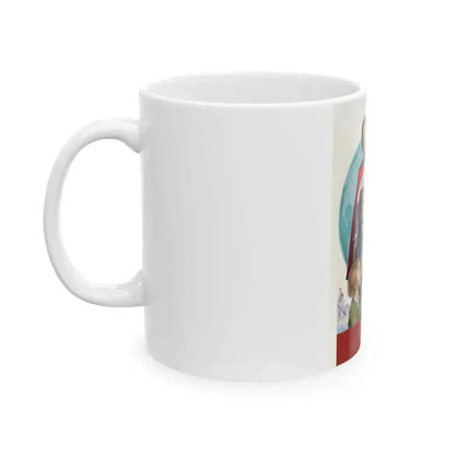 American Red Cross, poster illustration, 1946 - White Coffee Mug - Go Mug Yourself