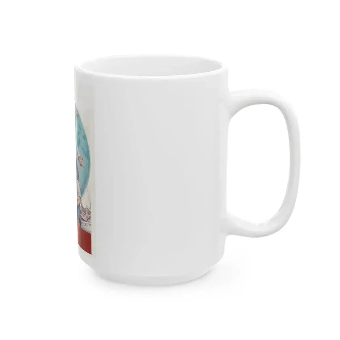 American Red Cross, poster illustration, 1946 - White Coffee Mug - Go Mug Yourself
