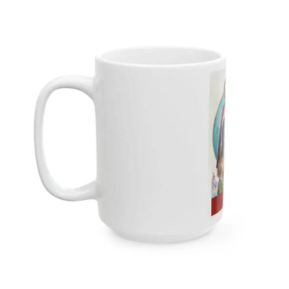 American Red Cross, poster illustration, 1946 - White Coffee Mug - Go Mug Yourself