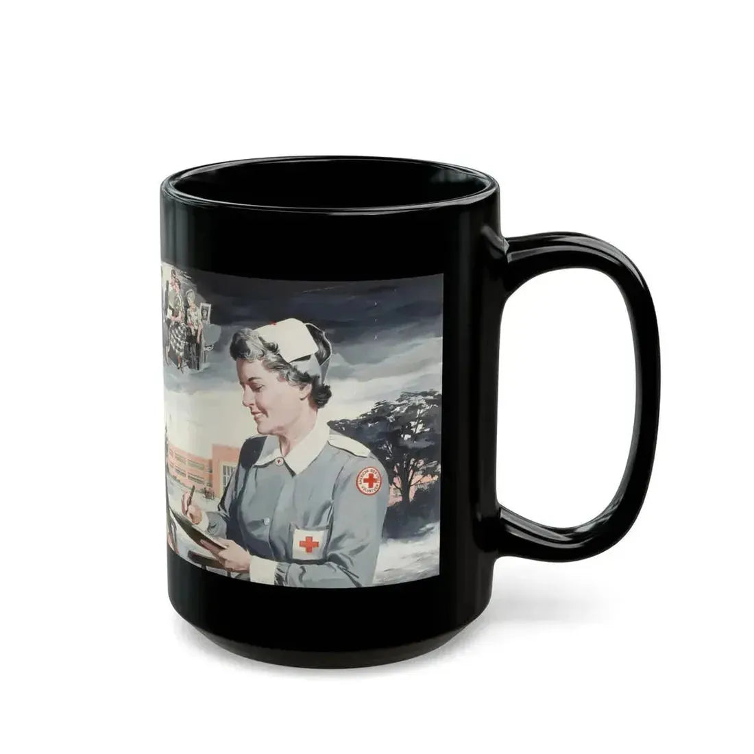 American Red Cross Volunteer - Black Coffee Mug - Go Mug Yourself