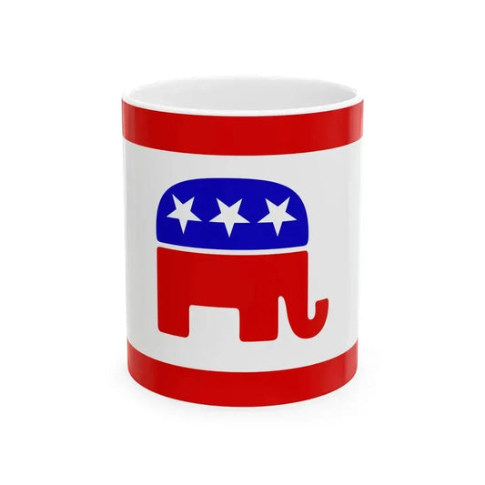 American Republican Flag (United States) White Coffee Mug 11oz - Go Mug Yourself