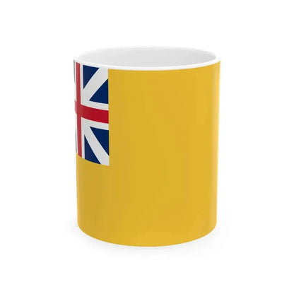 American Revolutionary War regimental flag - the Monmouth Flag (United States) White Coffee Mug 11oz - Go Mug Yourself