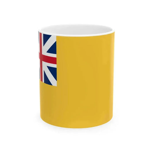 American Revolutionary War regimental flag - the Monmouth Flag (United States) White Coffee Mug 11oz - Go Mug Yourself