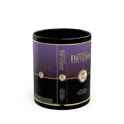 AMERICAN RIFLEMAN VIDEO COLLECTION (VHS COVER) - Black Coffee Mug 11oz - Go Mug Yourself