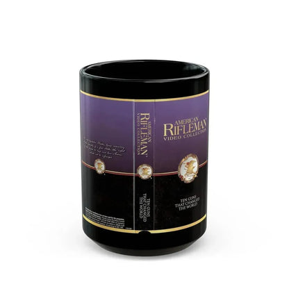 AMERICAN RIFLEMAN VIDEO COLLECTION (VHS COVER) - Black Coffee Mug 15oz - Go Mug Yourself