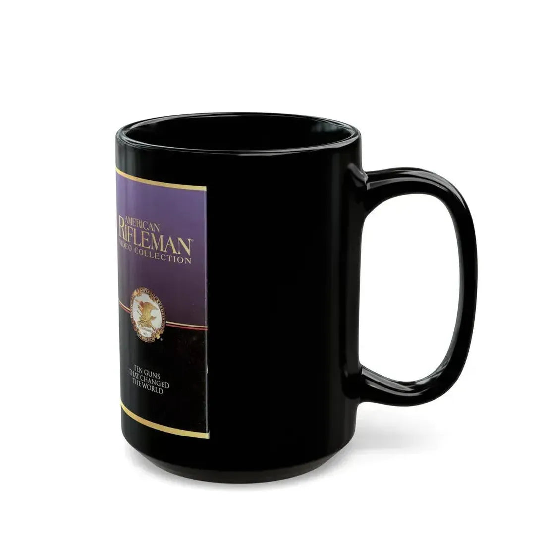 AMERICAN RIFLEMAN VIDEO COLLECTION (VHS COVER) - Black Coffee Mug - Go Mug Yourself