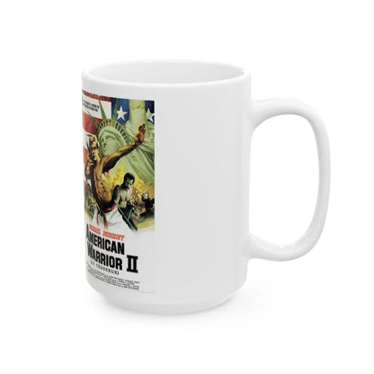 AMERICAN WARRIOR 2 (VHS COVER) - White Coffee Mug-Go Mug Yourself