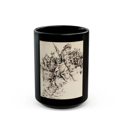 American Weekly  228 Illustration (Hearst Publishing Co., 1948) - Black Coffee Mug 15oz - Go Mug Yourself