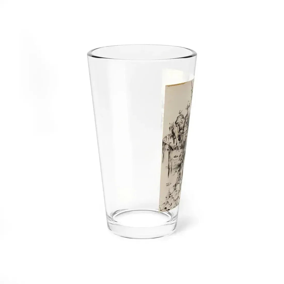 American Weekly  228 Illustration (Hearst Publishing Co., 1948) (Magazine Illustration) Pint Glass 16oz - Go Mug Yourself