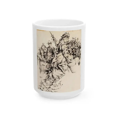 American Weekly  228 Illustration (Hearst Publishing Co., 1948) - White Coffee Mug 15oz - Go Mug Yourself