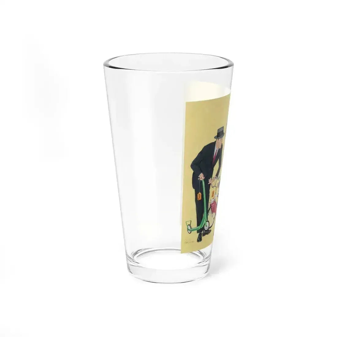 American Weekly cover, April 19, 1958 (Magazine Illustration) Pint Glass 16oz - Go Mug Yourself