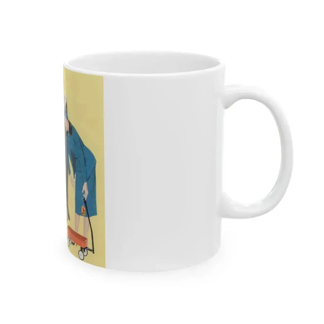 American Weekly cover, April 19, 1958 - White Coffee Mug - Go Mug Yourself