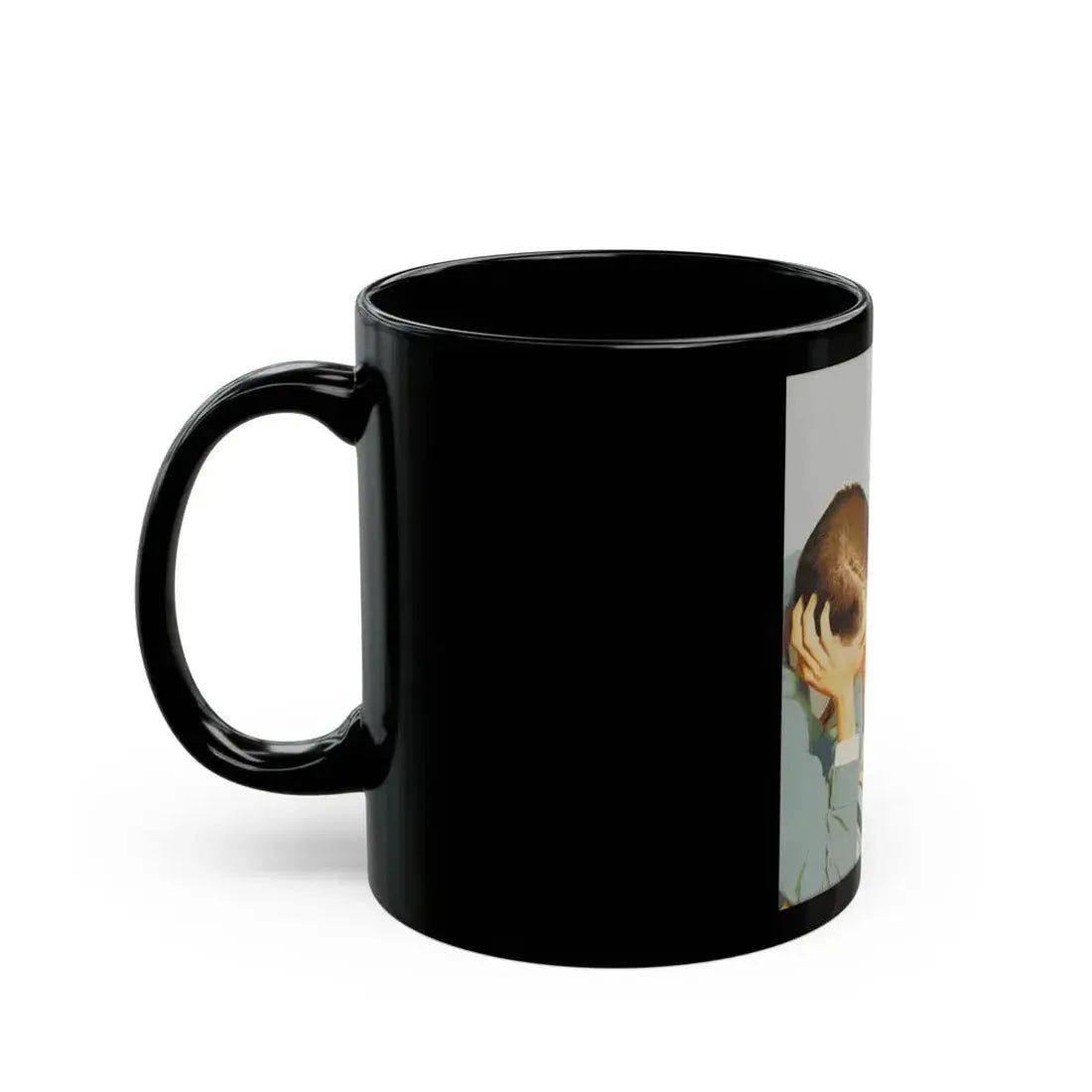 American Weekly Cover Illustration, 1954 - Black Coffee Mug - Go Mug Yourself