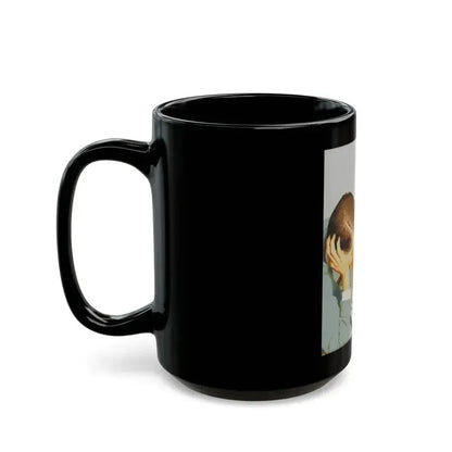 American Weekly Cover Illustration, 1954 - Black Coffee Mug - Go Mug Yourself