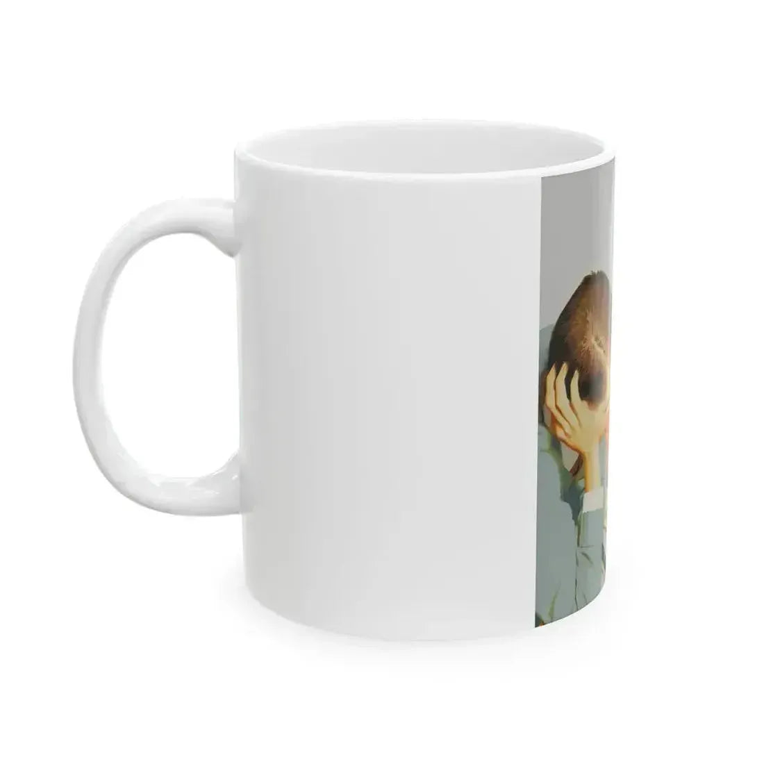 American Weekly Cover Illustration, 1954 - White Coffee Mug - Go Mug Yourself