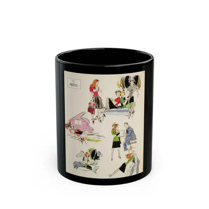 American Weekly illustration - Black Coffee Mug 11oz - Go Mug Yourself