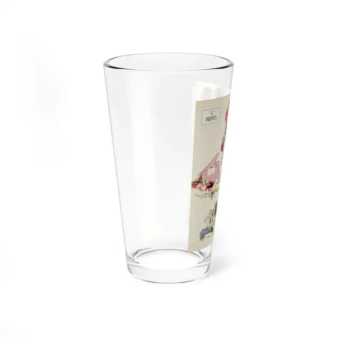 American Weekly illustration (Magazine Illustration) Pint Glass 16oz - Go Mug Yourself
