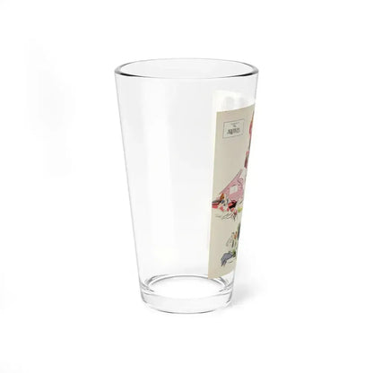 American Weekly illustration (Magazine Illustration) Pint Glass 16oz - Go Mug Yourself
