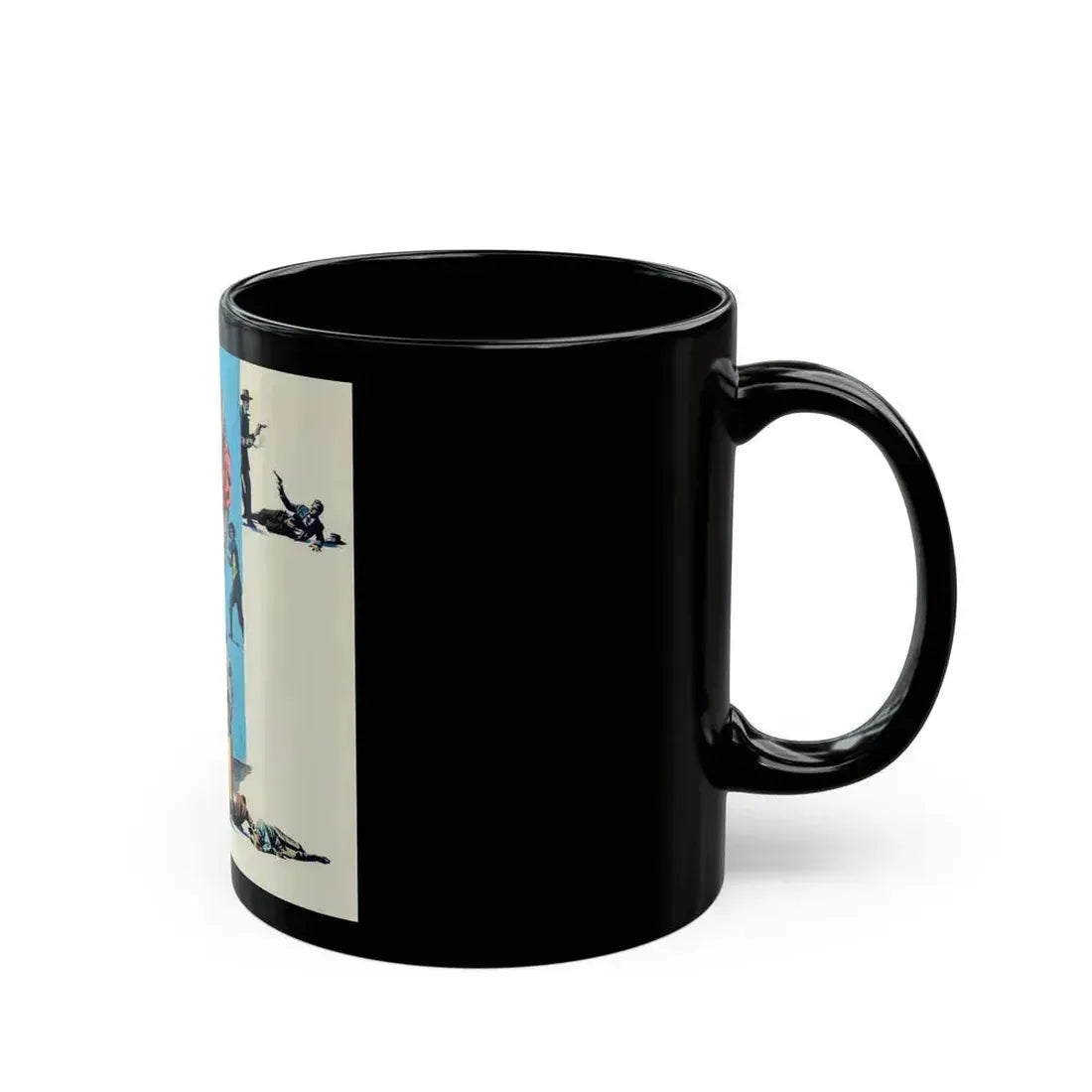 American Weekly Magazine Illustration , c. 1950s - Black Coffee Mug - Go Mug Yourself