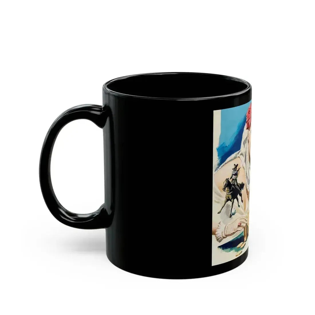 American Weekly Magazine Illustration , c. 1950s - Black Coffee Mug - Go Mug Yourself