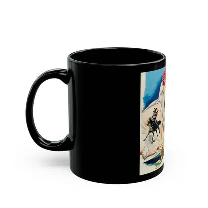 American Weekly Magazine Illustration , c. 1950s - Black Coffee Mug - Go Mug Yourself