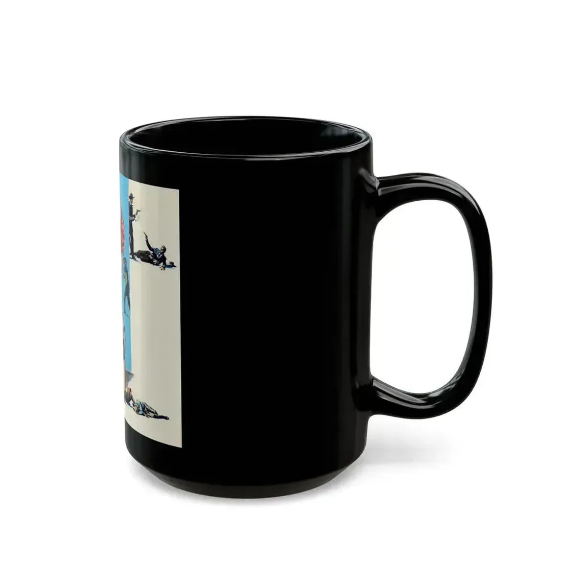 American Weekly Magazine Illustration , c. 1950s - Black Coffee Mug - Go Mug Yourself
