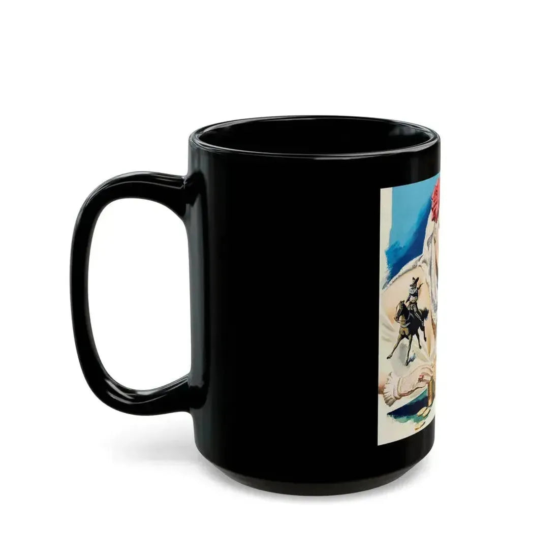 American Weekly Magazine Illustration , c. 1950s - Black Coffee Mug - Go Mug Yourself