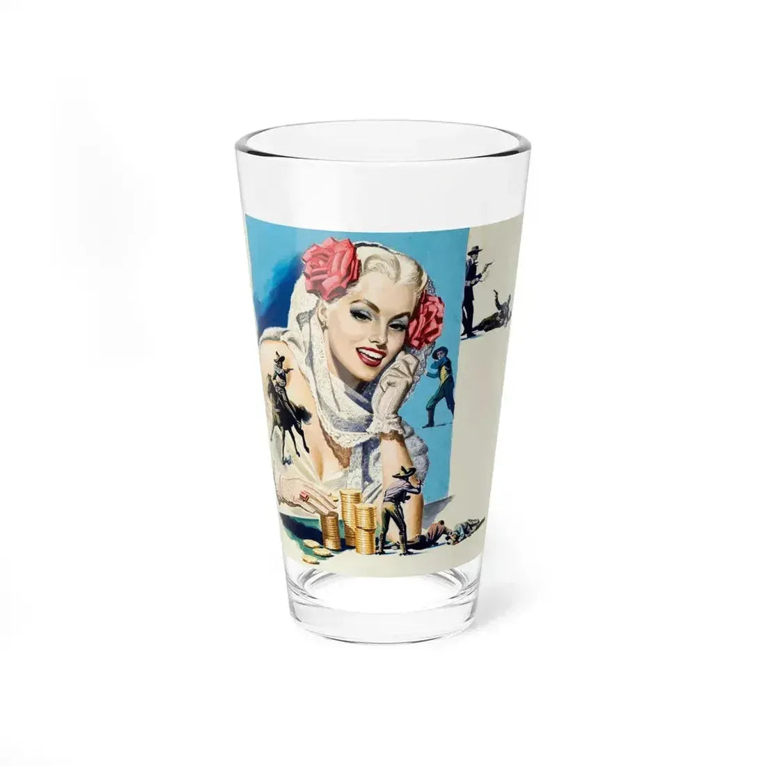 American Weekly Magazine Illustration , c. 1950s (Magazine Illustration) Pint Glass 16oz 16oz - Go Mug Yourself