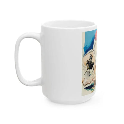 American Weekly Magazine Illustration , c. 1950s - White Coffee Mug - Go Mug Yourself