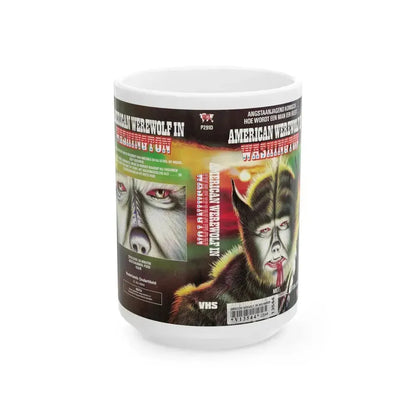 AMERICAN WEREWOLF IN WASHINGTON (VHS COVER) - White Coffee Mug 15oz - Go Mug Yourself