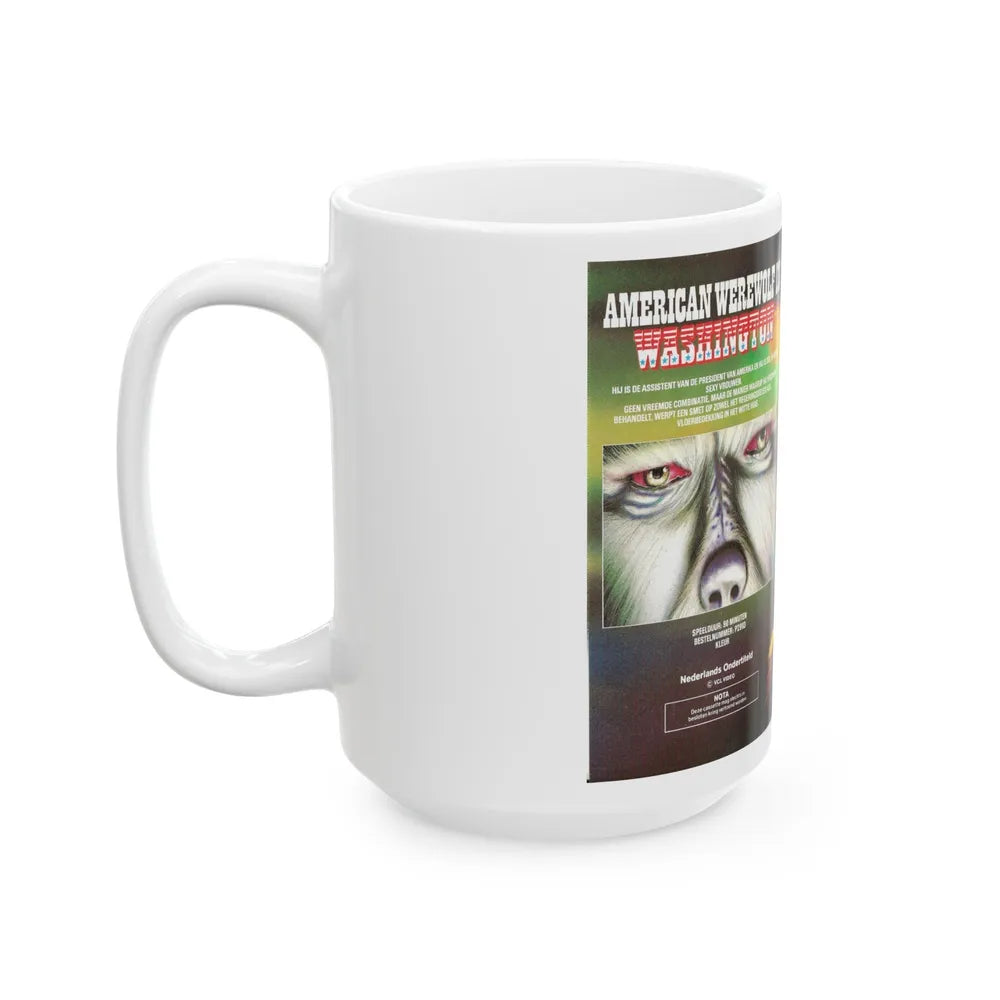 AMERICAN WEREWOLF IN WASHINGTON (VHS COVER) - White Coffee Mug-Go Mug Yourself