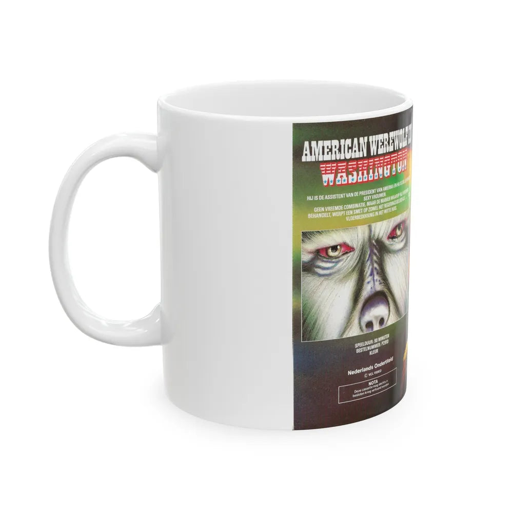 AMERICAN WEREWOLF IN WASHINGTON (VHS COVER) - White Coffee Mug-Go Mug Yourself