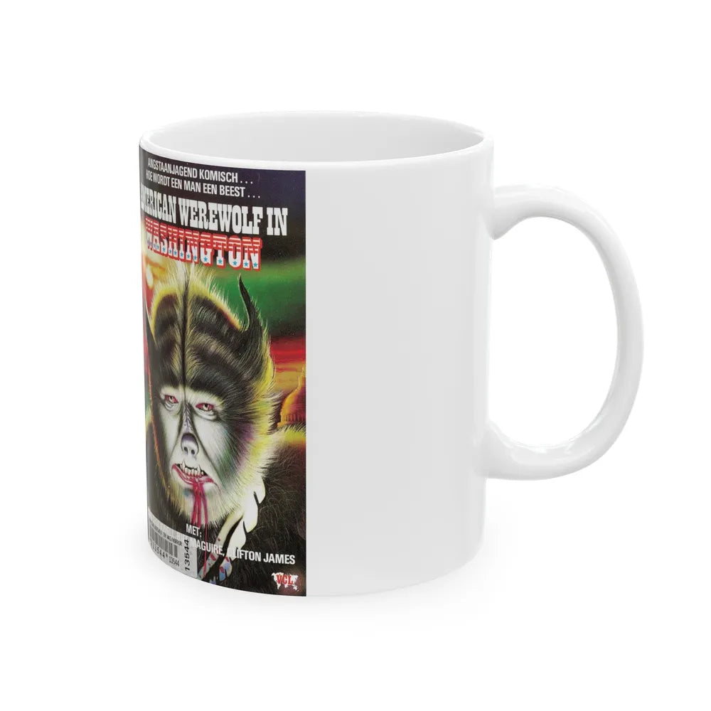 AMERICAN WEREWOLF IN WASHINGTON (VHS COVER) - White Coffee Mug-Go Mug Yourself