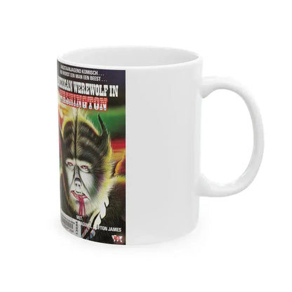 AMERICAN WEREWOLF IN WASHINGTON (VHS COVER) - White Coffee Mug - Go Mug Yourself