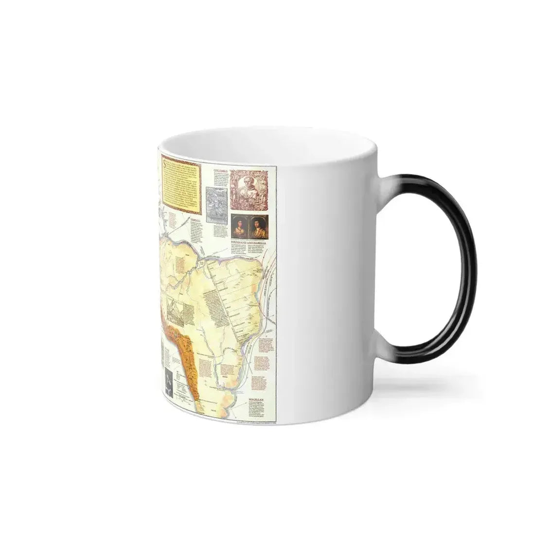 Americas - Spain in the (1992) (Map) Color Changing Mug 11oz - Go Mug Yourself
