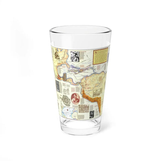 Americas - Spain in the (1992) (Map) Pint Glass 16oz-16oz-Go Mug Yourself