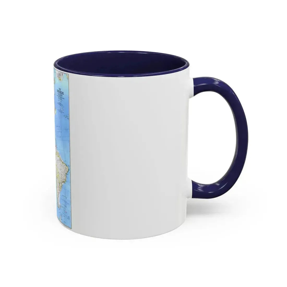 Americas, The (1979) (Map) Accent Coffee Mug - Go Mug Yourself