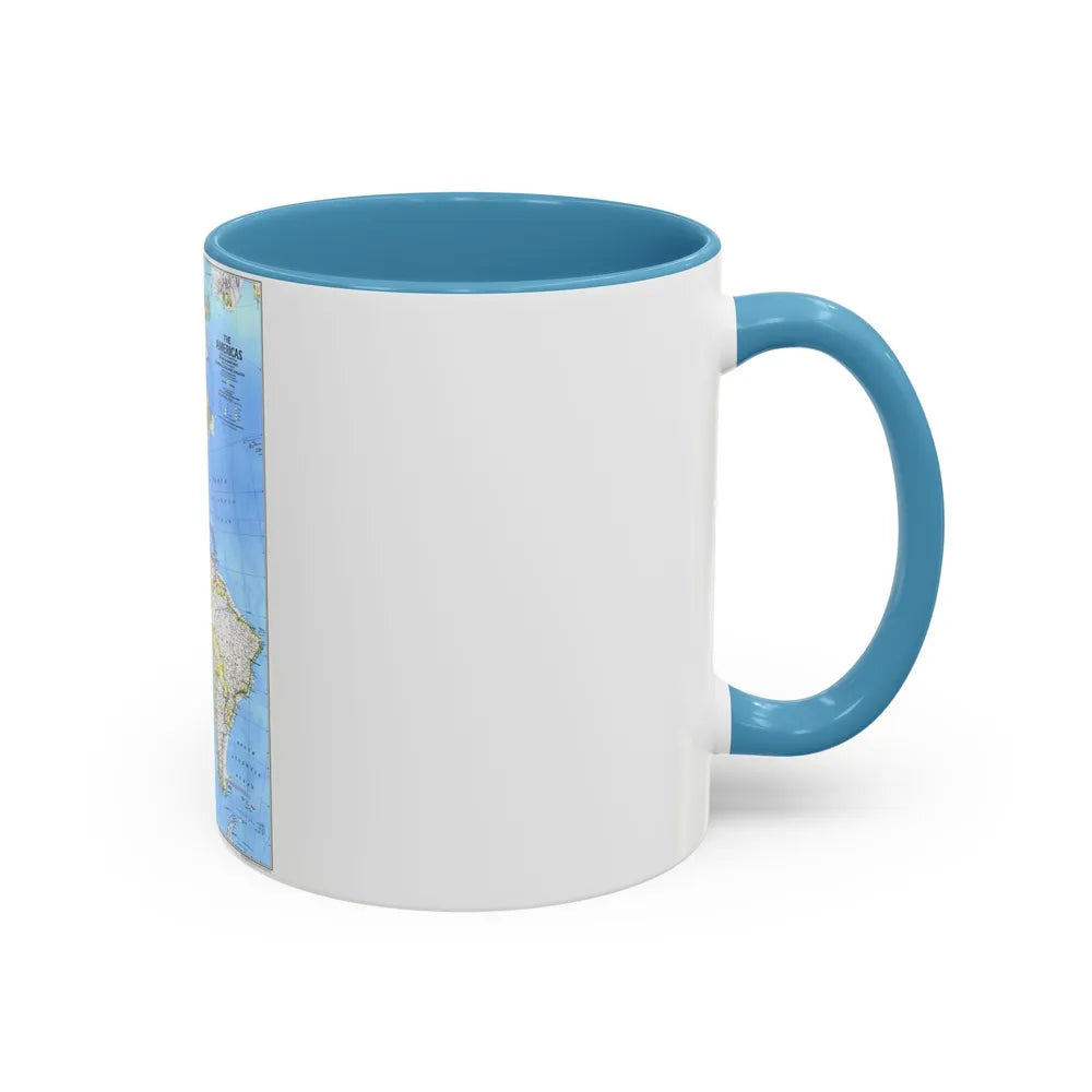 Americas, The (1979) (Map) Accent Coffee Mug-Go Mug Yourself