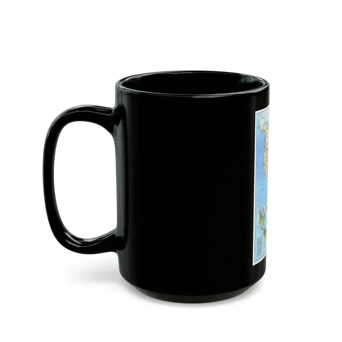Americas, The (1979) (Map) Black Coffee Mug - Go Mug Yourself