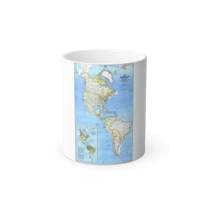 Americas, The (1979) (Map) Color Changing Mug 11oz-11oz-Go Mug Yourself