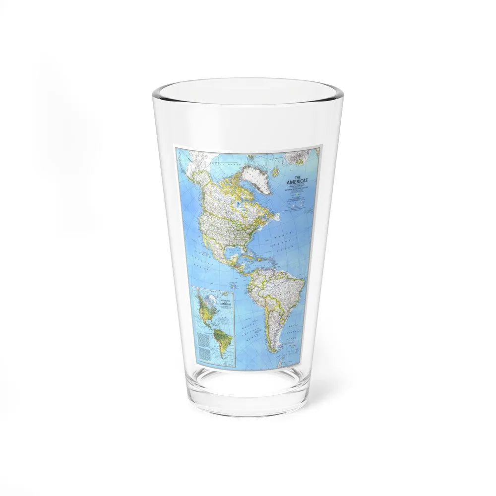 Americas, The (1979) (Map) Pint Glass 16oz-16oz-Go Mug Yourself