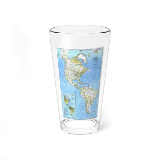 Americas, The (1979) (Map) Pint Glass 16oz 16oz - Go Mug Yourself