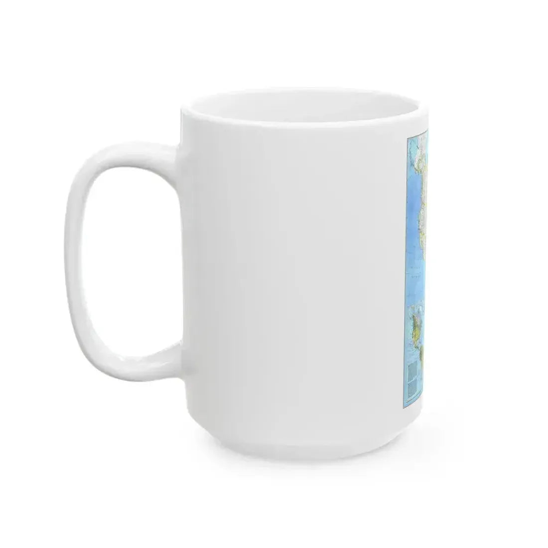 Americas, The (1979) (Map) White Coffee Mug - Go Mug Yourself