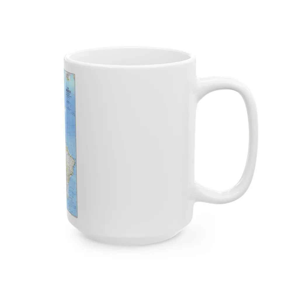 Americas, The (1979) (Map) White Coffee Mug-Go Mug Yourself