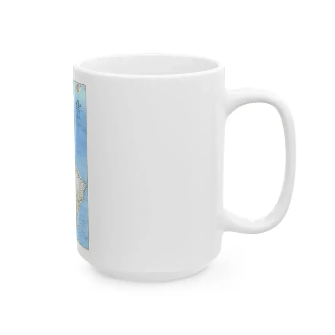 Americas, The (1979) (Map) White Coffee Mug - Go Mug Yourself