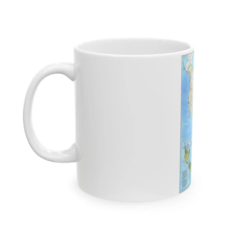 Americas, The (1979) (Map) White Coffee Mug-Go Mug Yourself