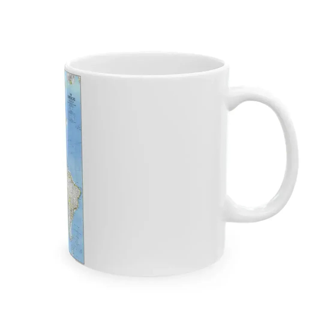 Americas, The (1979) (Map) White Coffee Mug - Go Mug Yourself