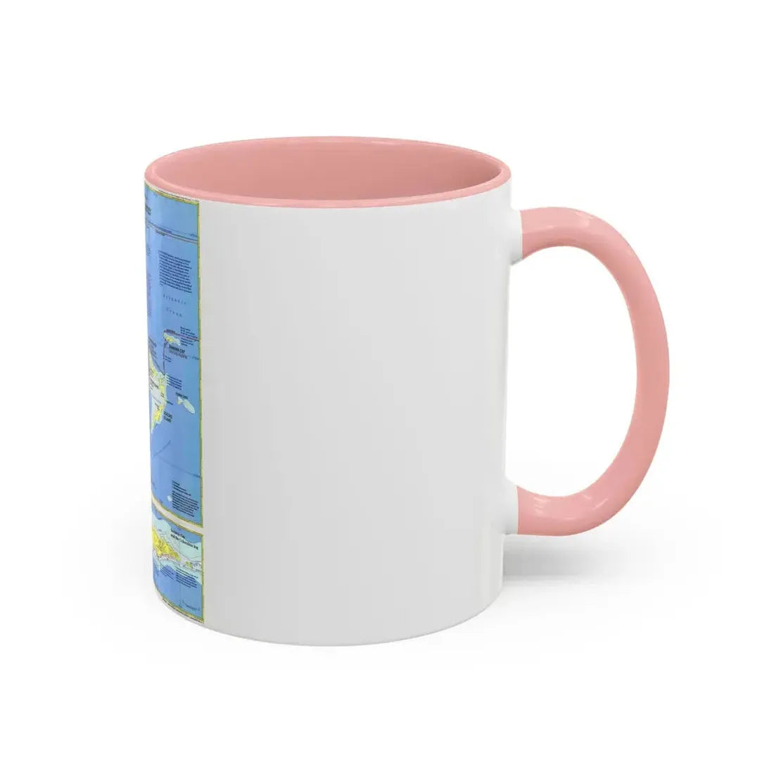 Americas - Threading the Island (1986) (Map) Accent Coffee Mug - Go Mug Yourself