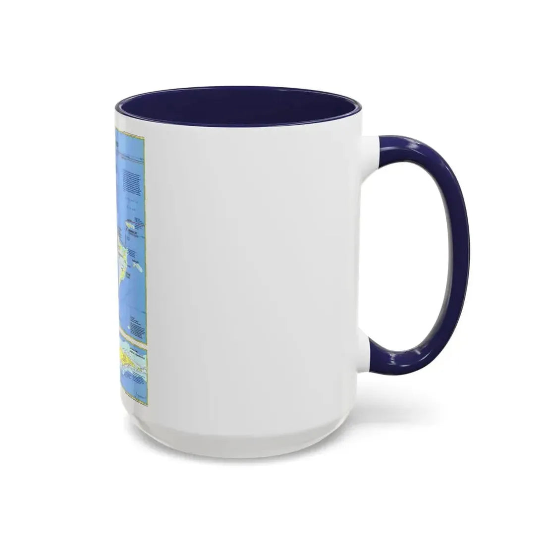 Americas - Threading the Island (1986) (Map) Accent Coffee Mug - Go Mug Yourself